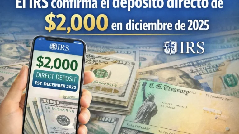 El IRS confirma el depósito directo de $2,000 en diciembre de 2025: requisitos de elegibilidad, calendario de pagos y guía completa para solicitarlo