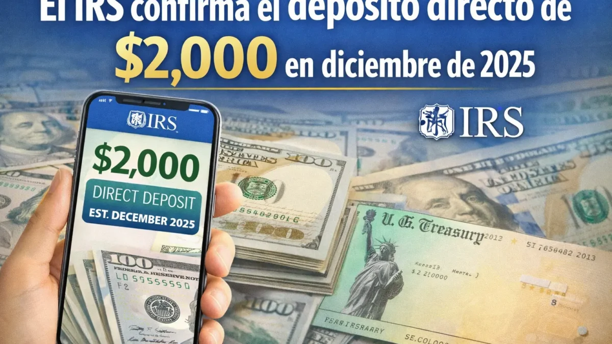 El IRS confirma el depósito directo de $2,000 en diciembre de 2025: requisitos de elegibilidad, calendario de pagos y guía completa para solicitarlo